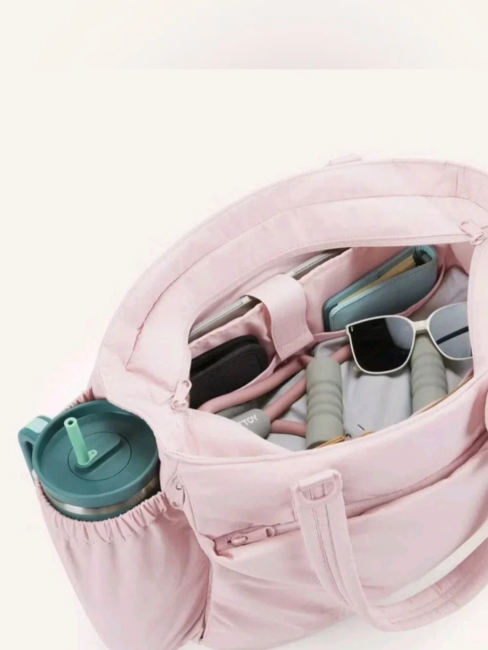 Bagsmart Lightweight Messenger & Laptop Bag Crush 26L Tote- Pink